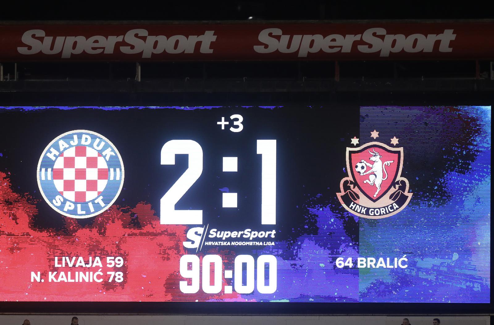 Novo prvenstveno gostovanje: Hajduk - Gorica
